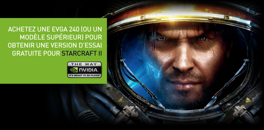Try StarCraft II with EVGA